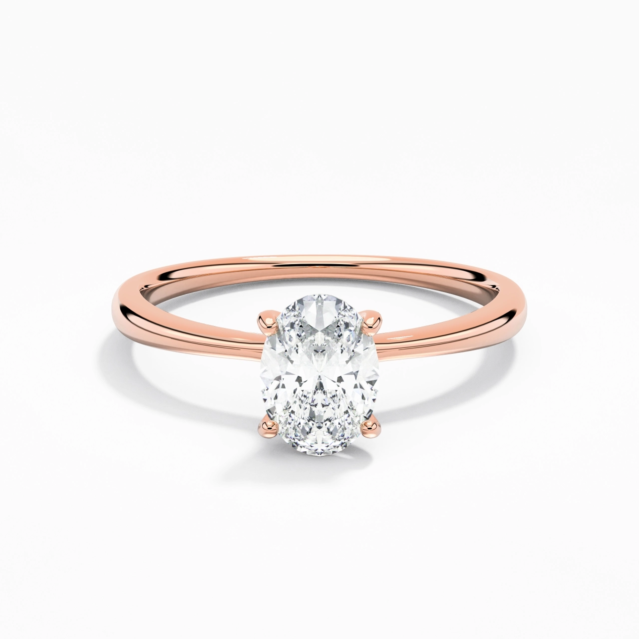 Classic Oval Cut Engagement Ring