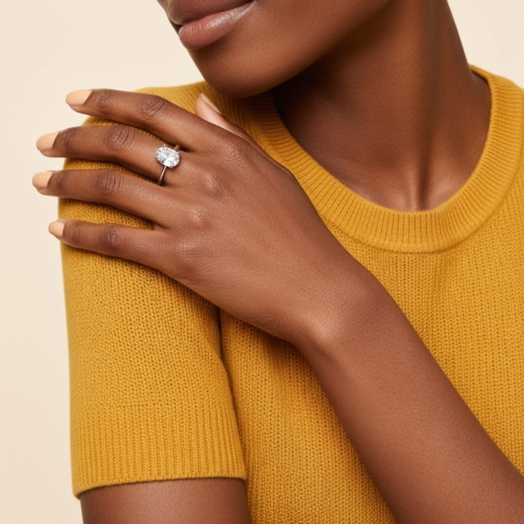 Classic Oval Cut Engagement Ring