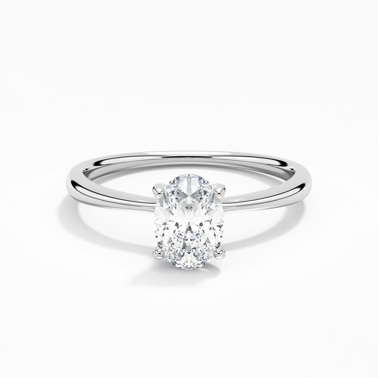 Classic Oval Cut Engagement Ring