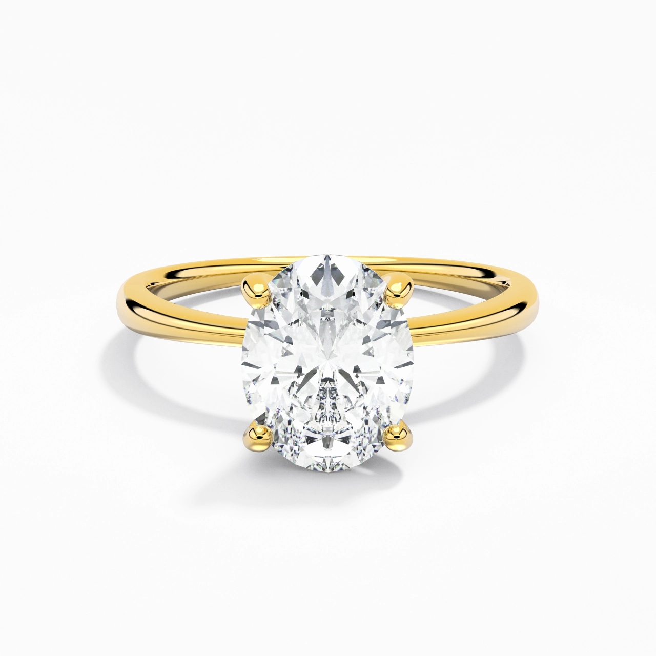 Classic Oval Cut Engagement Ring