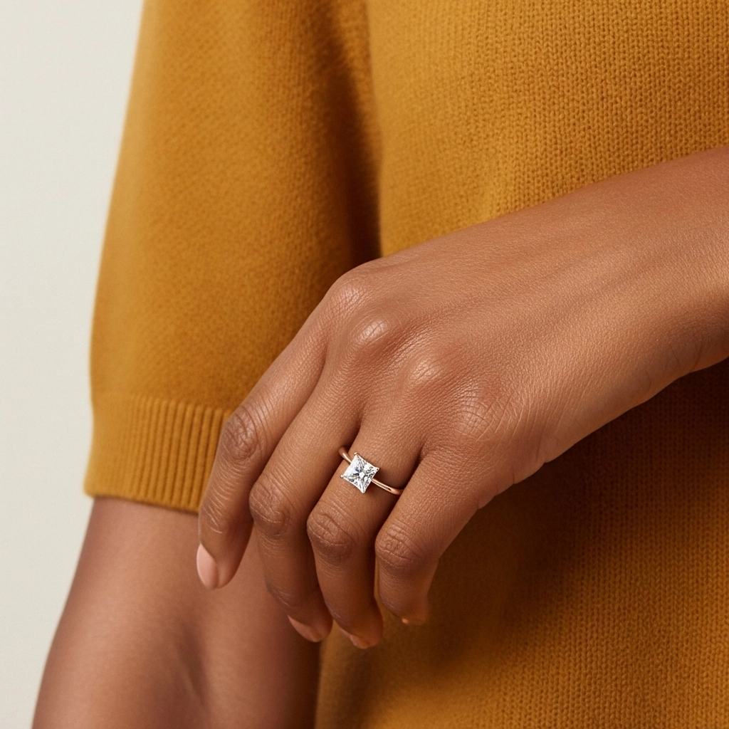 Classique Princesse Coupé Bague de fiançailles