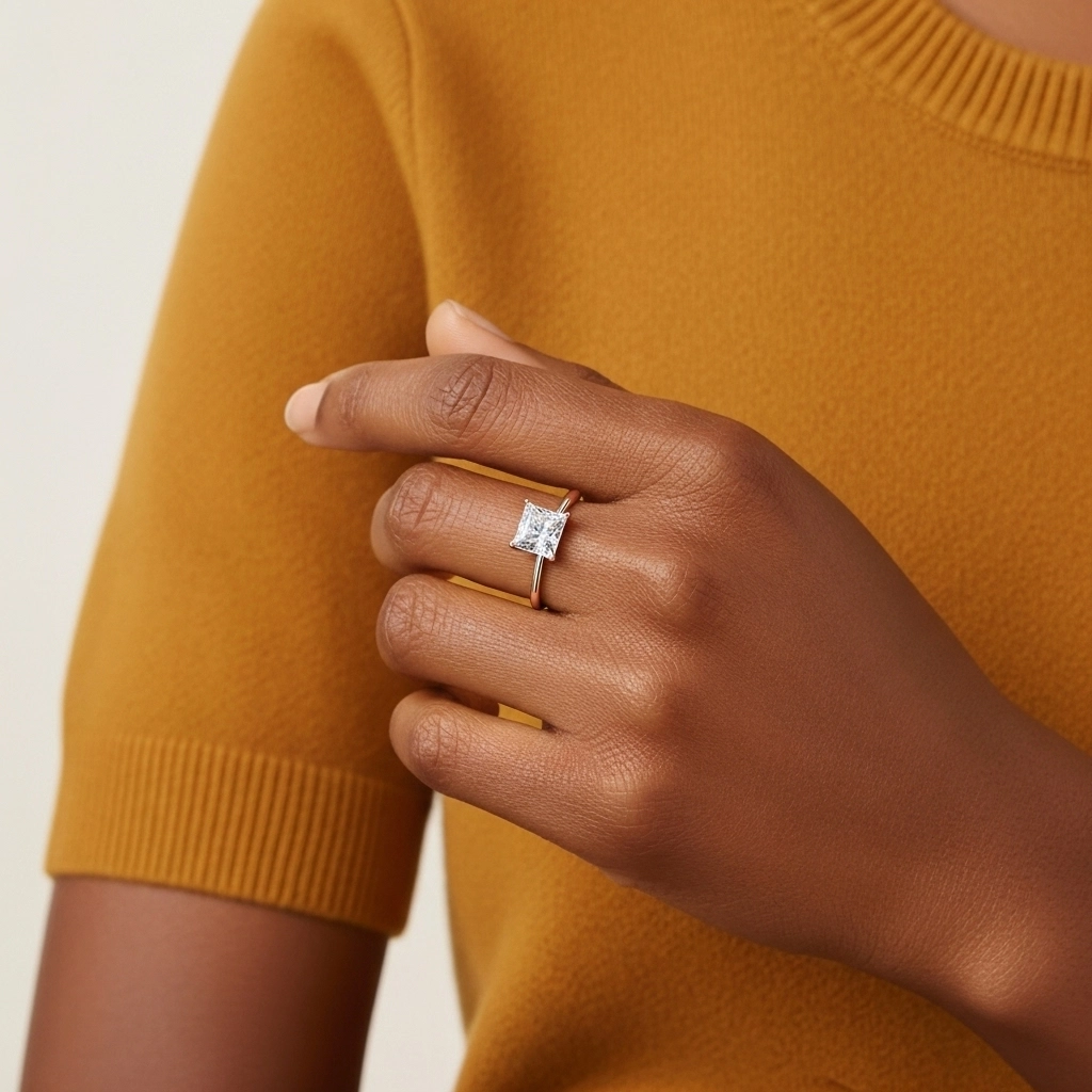 Classique Princesse Coupé Bague de fiançailles