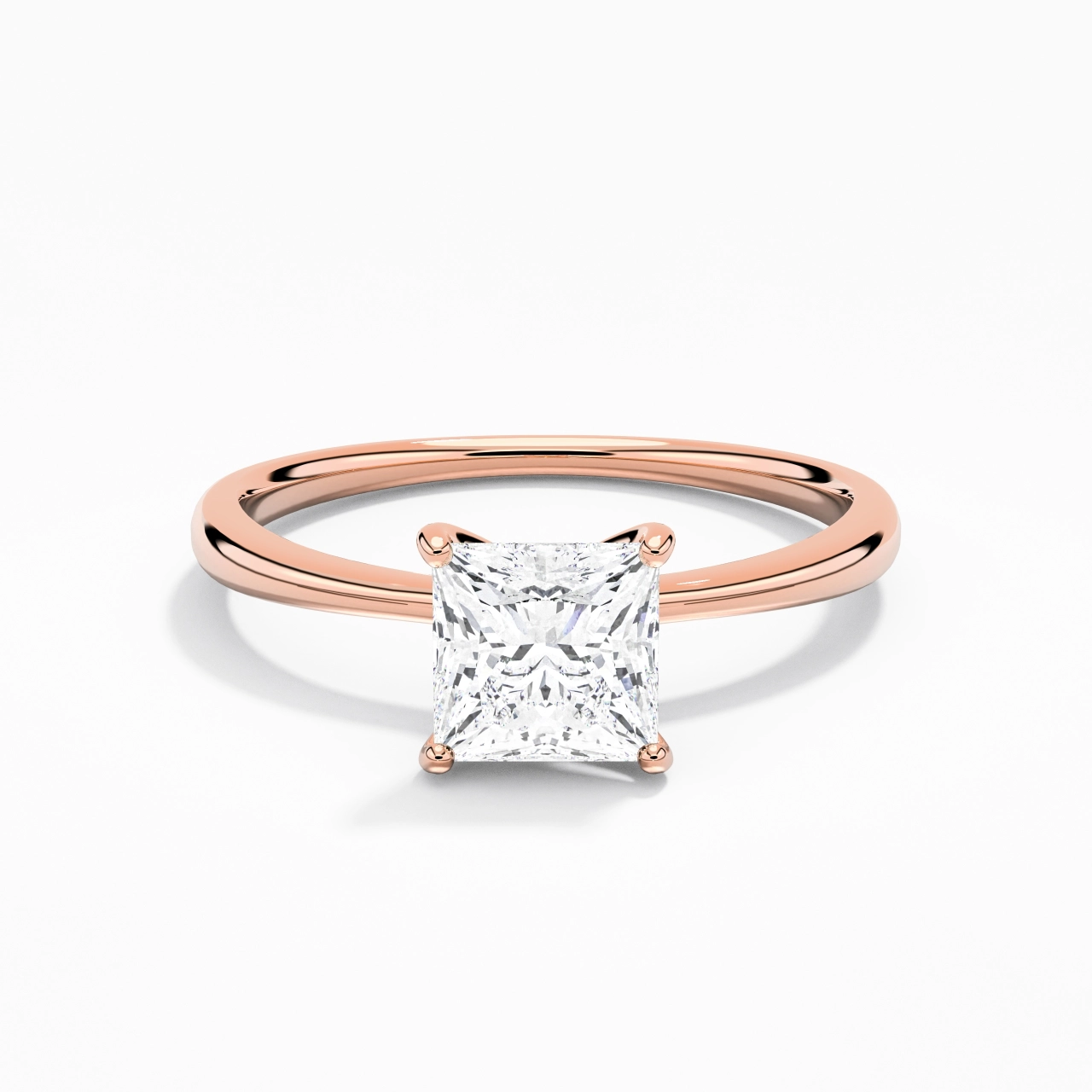 Classic Princess Cut Engagement Ring