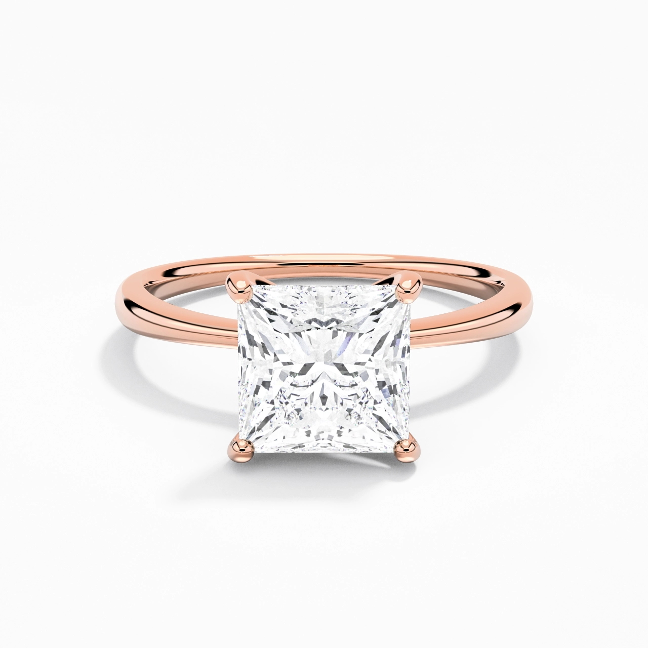 Classic Princess Cut Engagement Ring