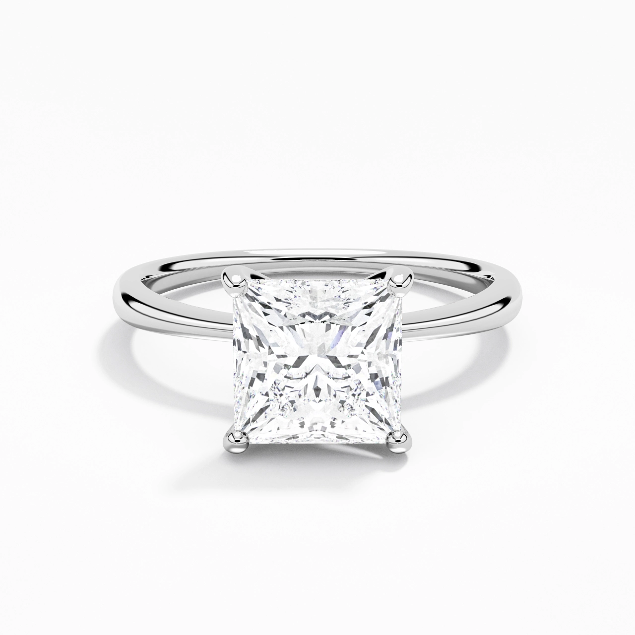 Classic Princess Cut Engagement Ring