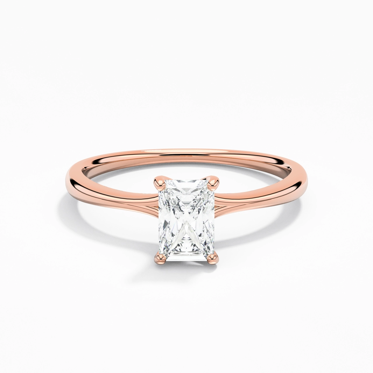 Classic Radiant Cut Engagement Ring