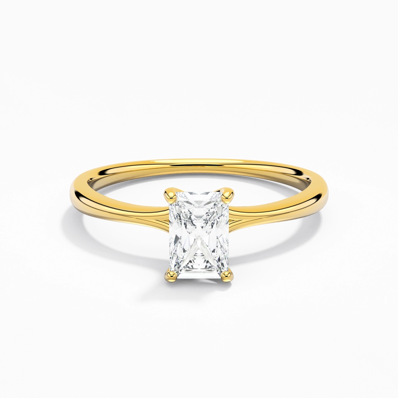 Classique Radiant Coupé Bague de fiançailles