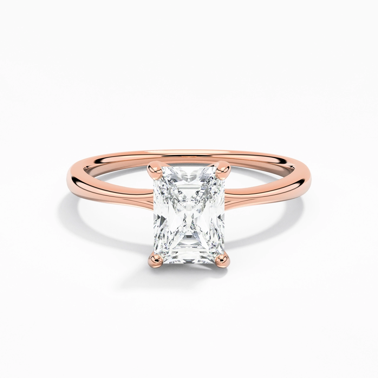 Classic Radiant Cut Engagement Ring