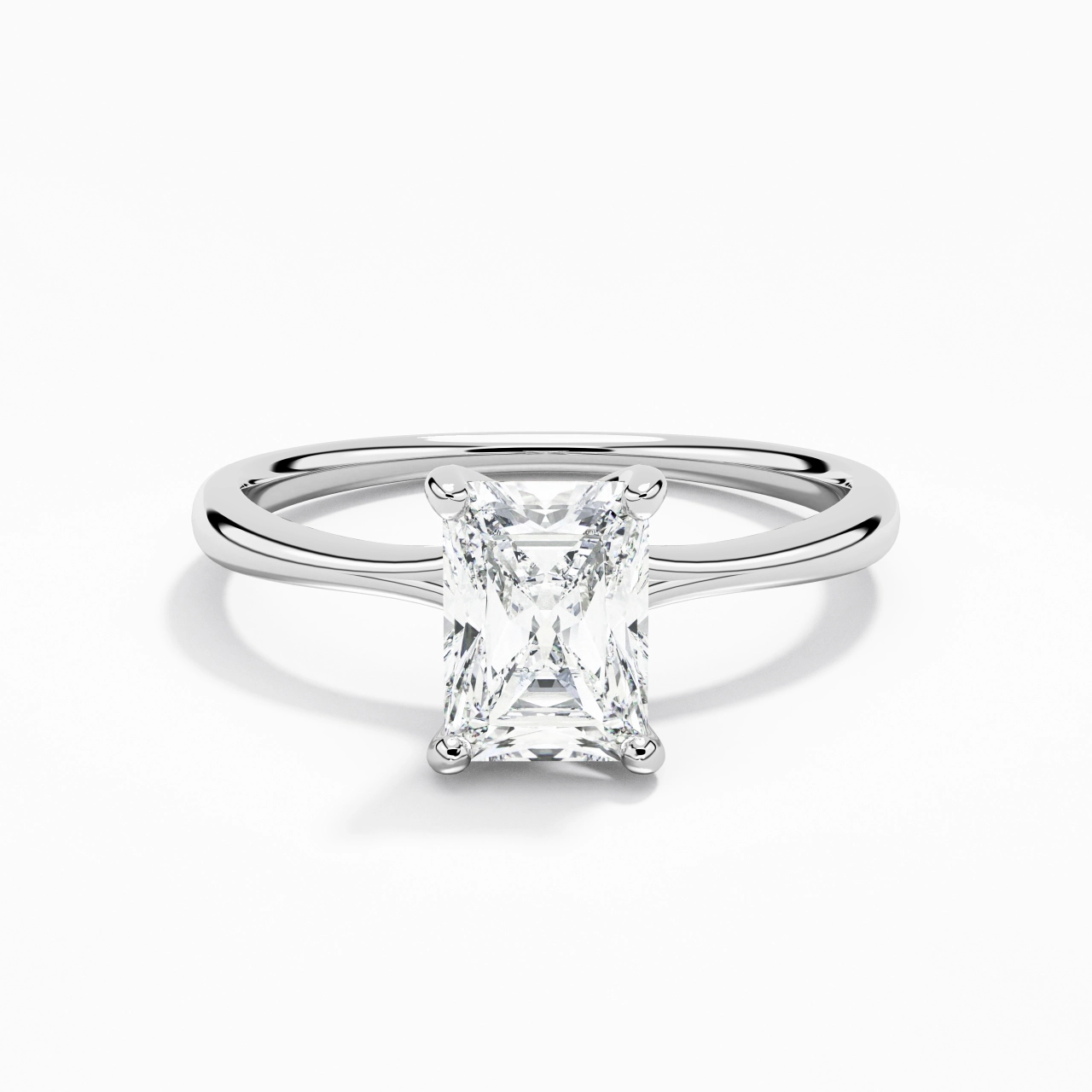 Classic Radiant Cut Engagement Ring