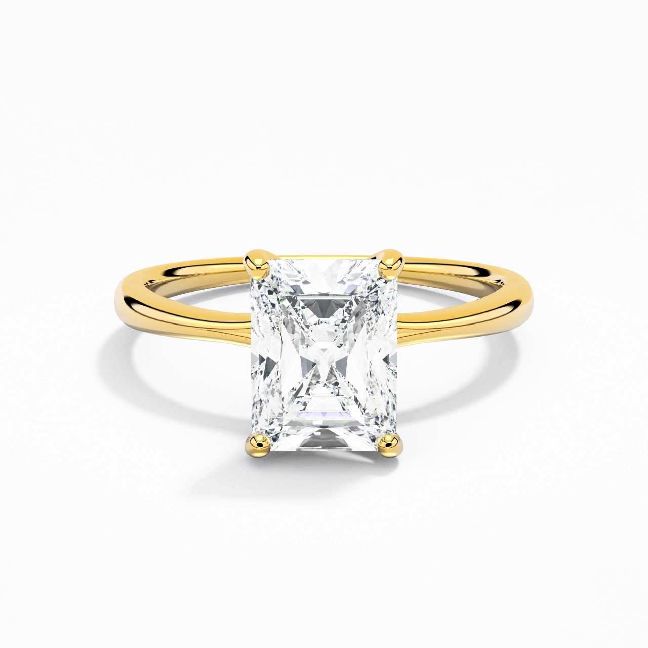 Classic Radiant Cut Engagement Ring