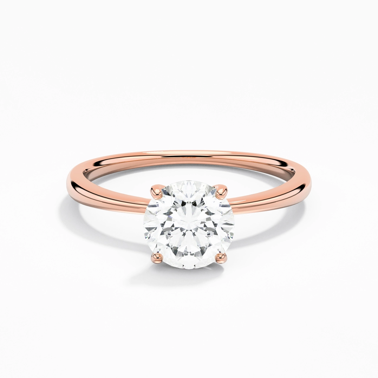 Classic Round Cut Engagement Ring