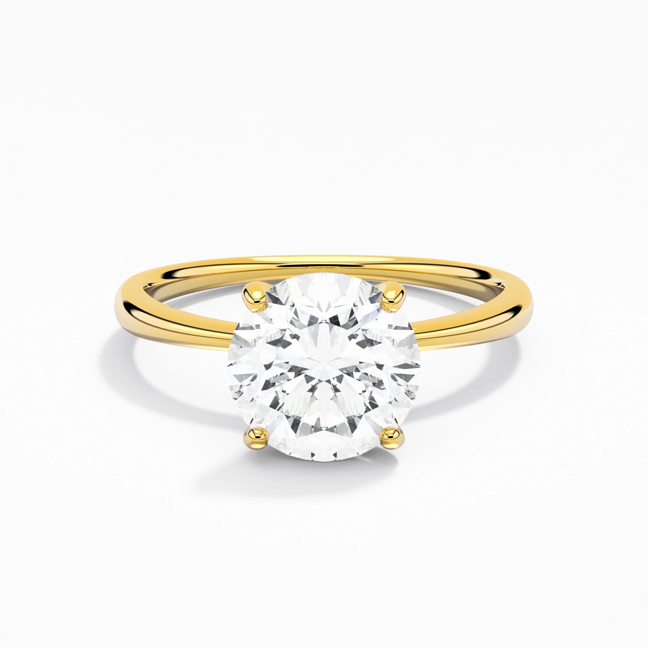 Classic Round Cut Engagement Ring