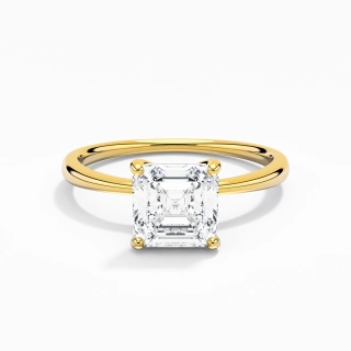 Classic Asscher Cut Engagement Ring