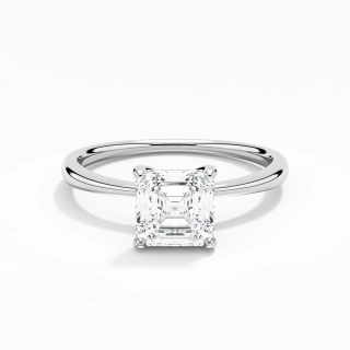 Classic Asscher Cut Engagement Ring