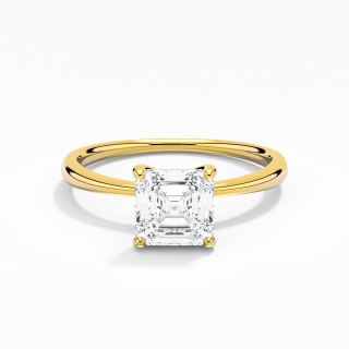 Classic Asscher Cut Engagement Ring