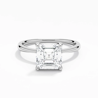 Classic Asscher Cut Engagement Ring