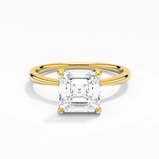 Classic Asscher Cut Engagement Ring