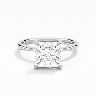 Classic Princess Cut Engagement Ring