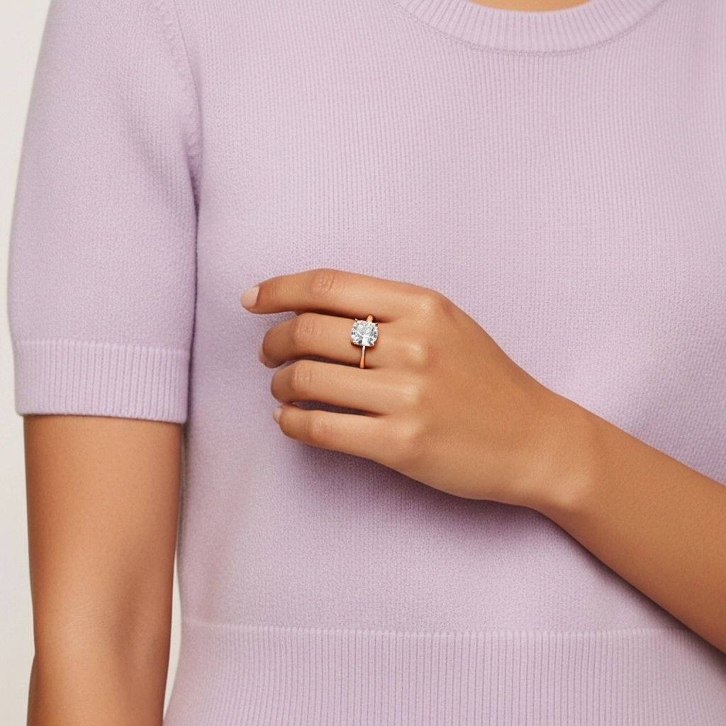 Classic Cushion 2.00ct Cubic Zirconia Engagement Ring