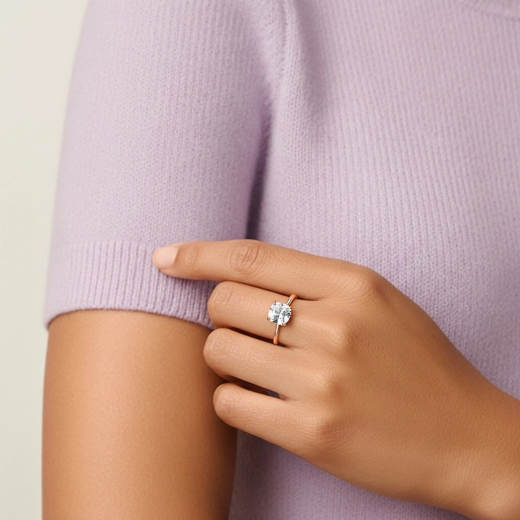 Classic Cushion 2.00ct Cubic Zirconia Engagement Ring