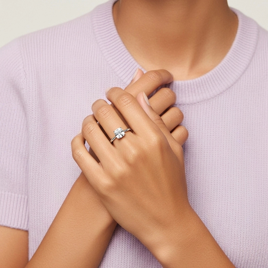 Classic Cushion 2.00ct Cubic Zirconia Engagement Ring