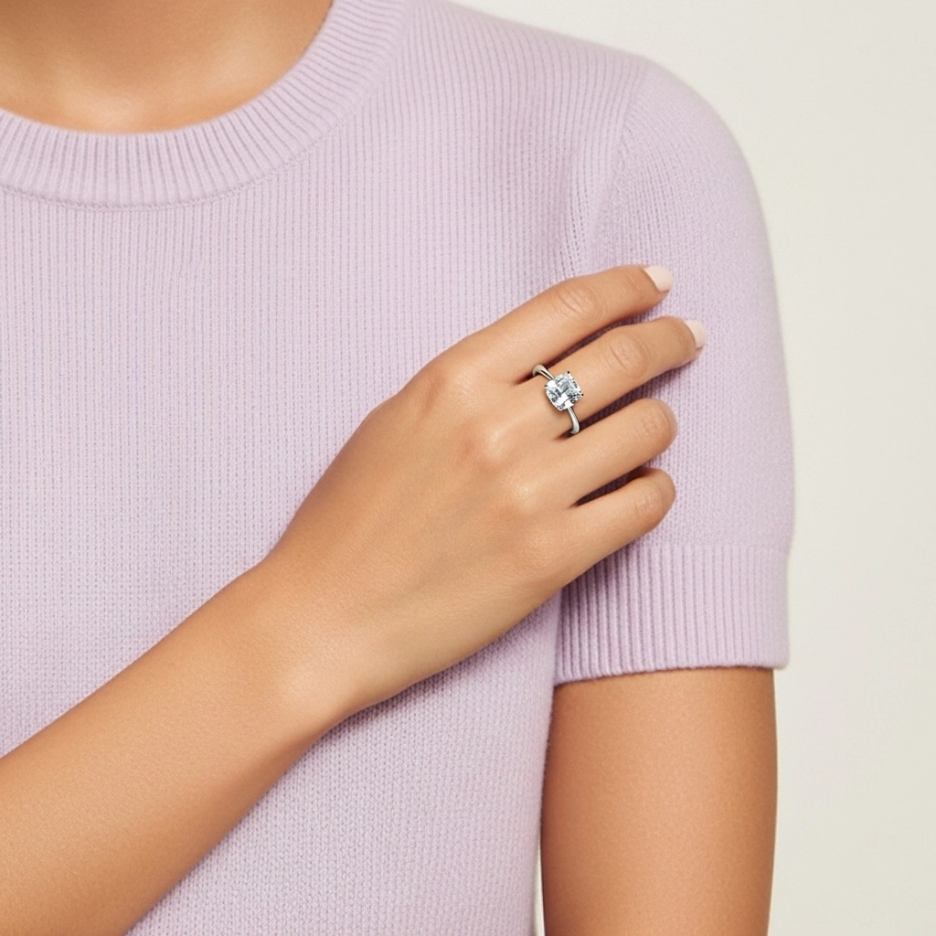 Classic Cushion 2.00ct Cubic Zirconia Engagement Ring