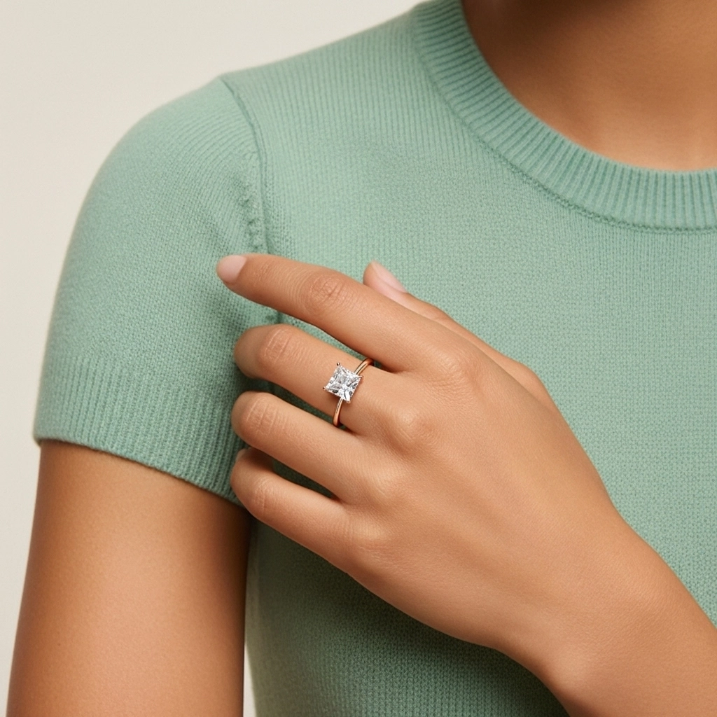 Classic Princess 2.00ct Cubic Zirconia Engagement Ring