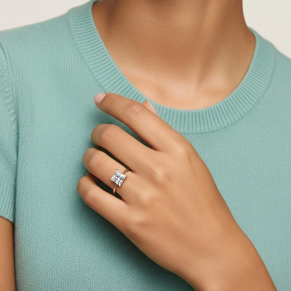 Classic Princess 2.00ct Cubic Zirconia Engagement Ring