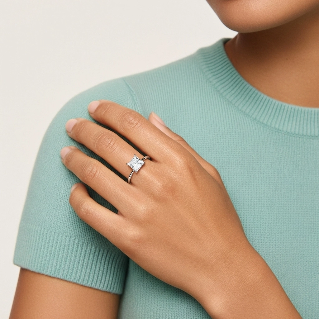 Classic Princess 2.00ct Cubic Zirconia Engagement Ring