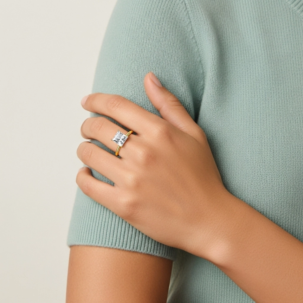 Classic Princess 2.00ct Cubic Zirconia Engagement Ring