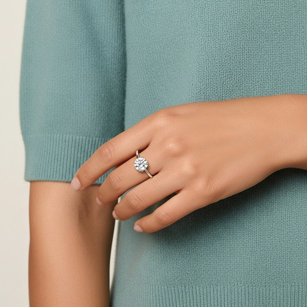 Classic Round 2.00ct Cubic Zirconia Engagement Ring