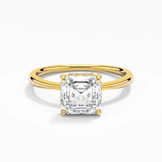 Classic Asscher 1.50ct Moissanite Engagement Ring