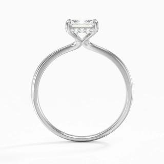 Classic Asscher 1.00ct Moissanite Engagement Ring