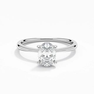 Classic Oval 1.00ct Moissanite Engagement Ring