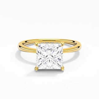 Classic Princess 2.00ct Moissanite Engagement Ring