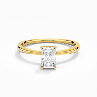 Classic Radiant 0.80ct Moissanite Engagement Ring