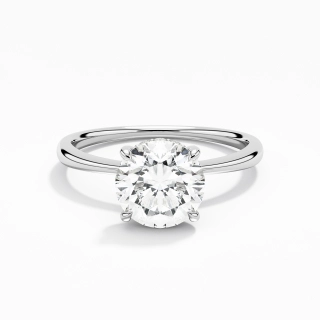 Classic Round 1.50ct Moissanite Engagement Ring