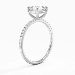 Simple Cushion 2.00ct Moissanite Engagement Ring