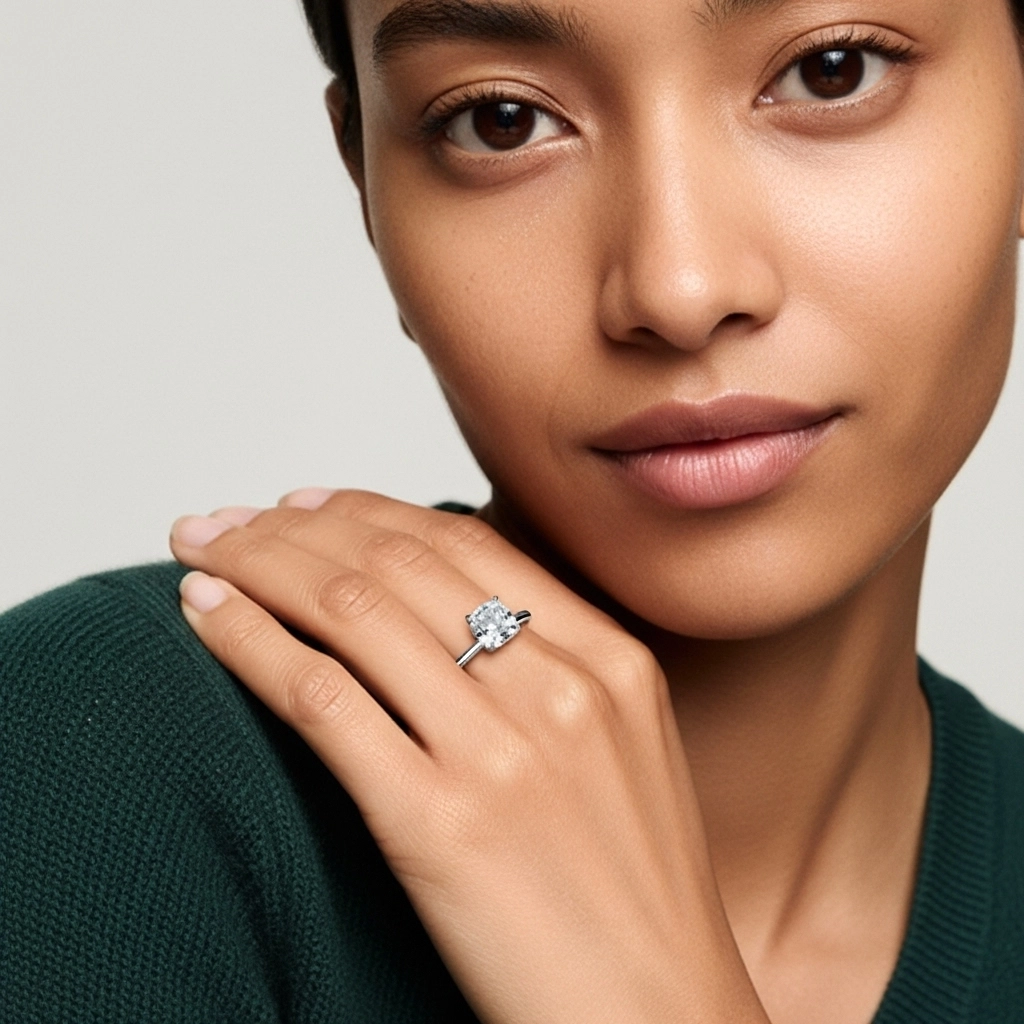 Classic Cushion 2.00ct Cubic Zirconia Engagement Ring