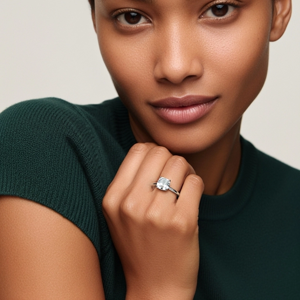 Classic Cushion 2.00ct Cubic Zirconia Engagement Ring