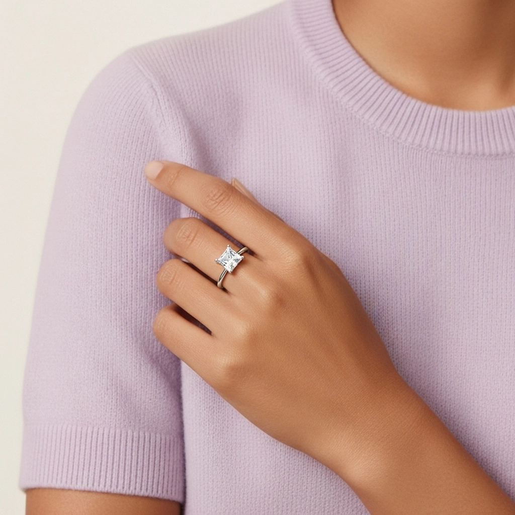 Classic Princess 2.00ct Cubic Zirconia Engagement Ring