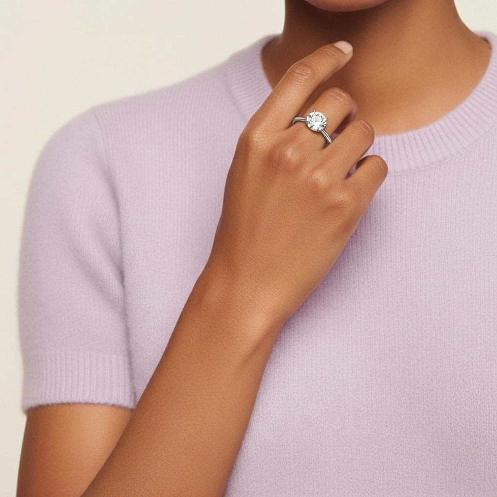 Classic Round 2.00ct Cubic Zirconia Engagement Ring