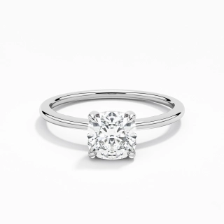 Classique Coussin 1.00ct Zircon cubique Bague de fiançailles