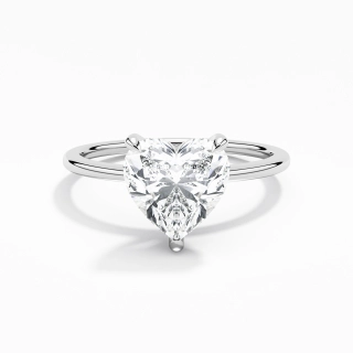 Classique Cœur 2.00ct Zircon cubique Bague de fiançailles