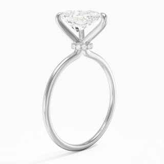 Simple Pear 2.00ct Moissanite Engagement Ring