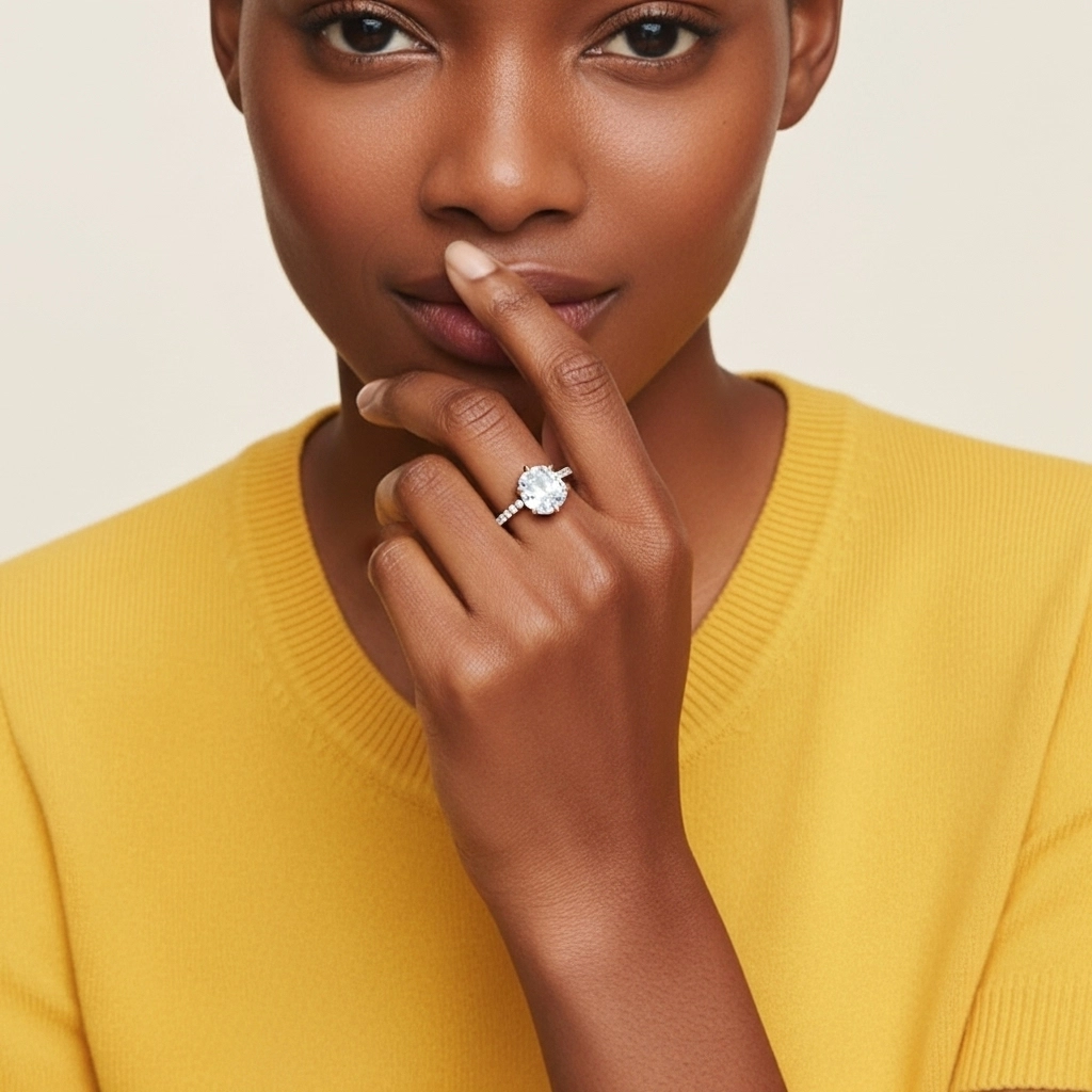 Simple Cushion 2.00ct Cubic Zirconia Engagement Ring