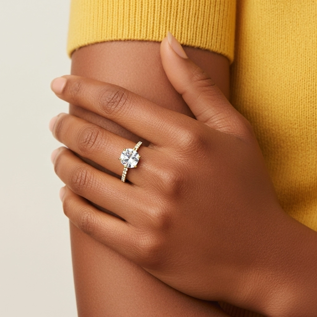 Simple Cushion 2.00ct Cubic Zirconia Engagement Ring