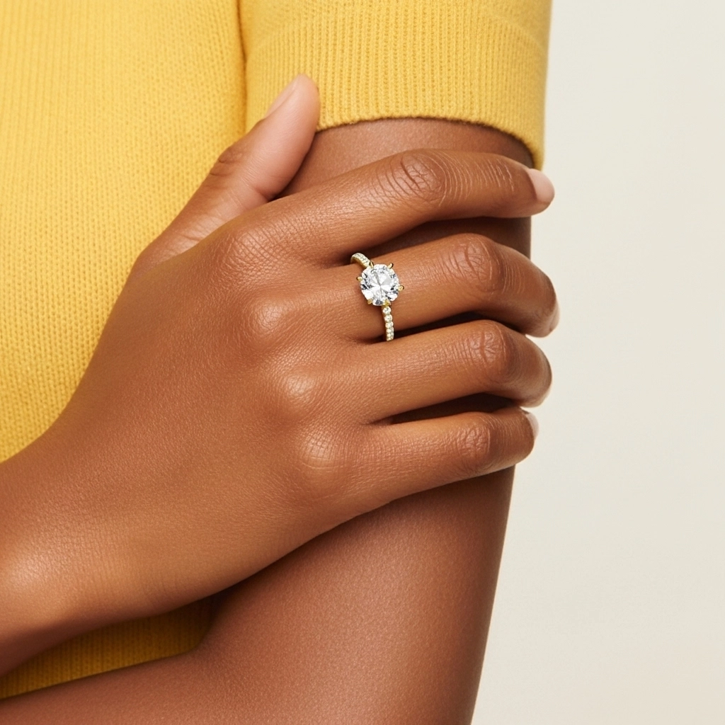 Simple Cushion 2.00ct Cubic Zirconia Engagement Ring