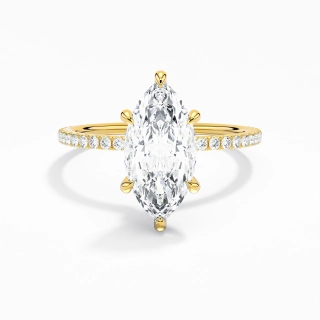 Simple Marquise 2.00ct Moissanite Engagement Ring