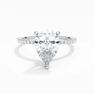 Simple Pear 2.00ct Moissanite Engagement Ring